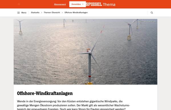 Vorschau von www.spiegel.de, Offshore-Windkraftanlagen