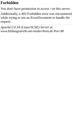 Bildungsstreik am Niederrhein
