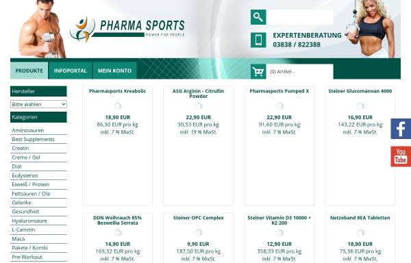 Vorschau von www.pharmasports.de, Pharma-Sports