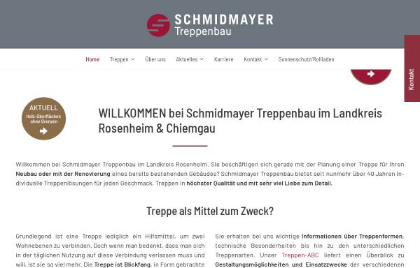 Vorschau von www.treppenbau-schmidmayer.de, Schmidmayer