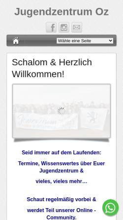 Vorschau der mobilen Webseite www.jz-oz.de, Jugendzentrum Oz Wiesbaden