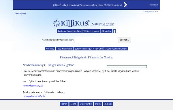 Vorschau von www.killikus.de, Killikus Nature UG