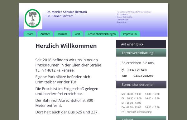 Vorschau von www.ortho-hvl.de, Orthopädie im Nauener Karree - Dr. med. Monika Schulze-Bertram