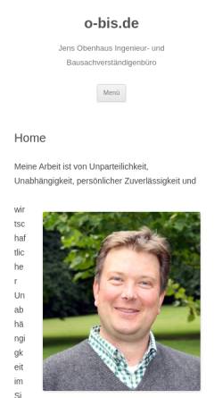 Vorschau der mobilen Webseite www.o-bis.de, Obenhaus, Jens