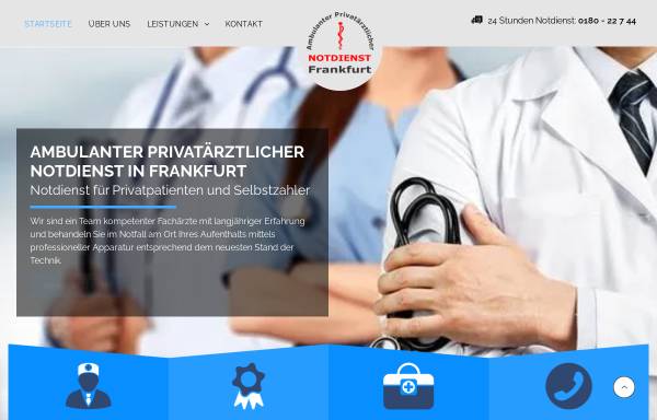 Vorschau von apnf.de, Ambulanter Privatärztlicher Notdienst Frankfurt