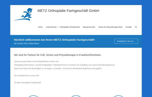 Vorschau von www.metzworld.de, Metz Orthopädie Fachgeschäft