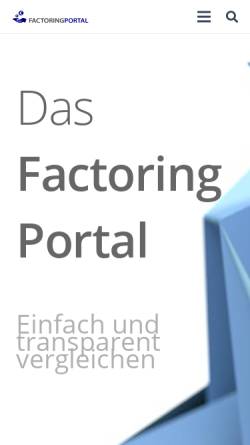 Vorschau der mobilen Webseite www.factoring-mittelstand.de, Factoring - Mittelstand