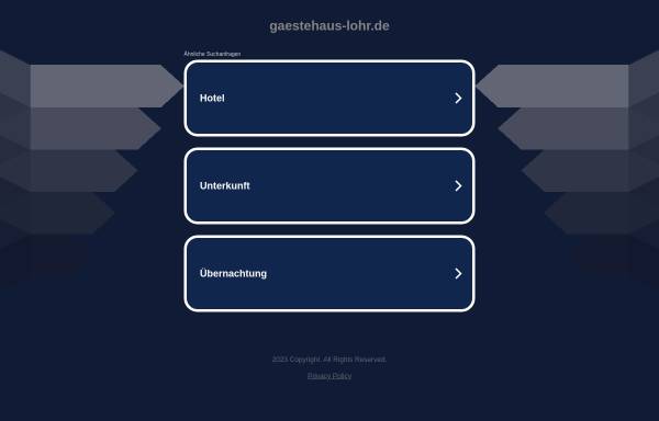 Vorschau von www.gaestehaus-lohr.de, Gästehaus Lohr