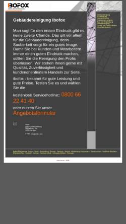 Vorschau der mobilen Webseite www.ibofox.com, Ibofox Gebäudereinigung Hamburg