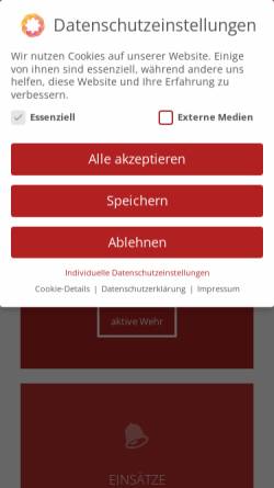 Vorschau der mobilen Webseite www.feuerwehr-longuich.de, Freiwillige Feuerwehr Longuich