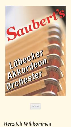 Vorschau der mobilen Webseite www.luebeckerakkordeonorchester.de, Lübecker Akkordeon Orchester Saubert