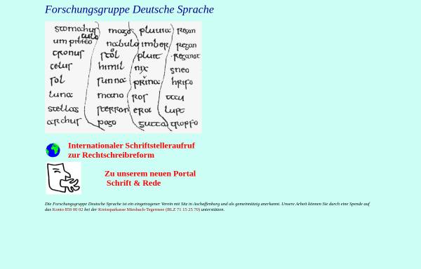 Vorschau von forschungsgruppe.free.fr, Forschungsgruppe Deutsche Sprache