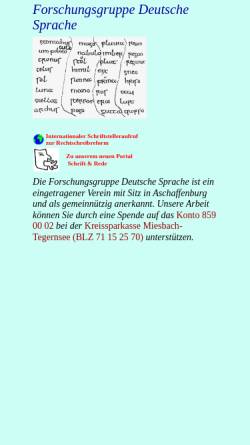 Vorschau der mobilen Webseite forschungsgruppe.free.fr, Forschungsgruppe Deutsche Sprache
