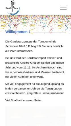 Vorschau der mobilen Webseite www.tanzbaerchen.com, Tanzsportabteilung der Spvgg Amöneburg