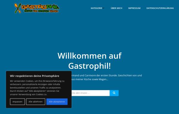 Vorschau von www.gastrophil.de, gastrophil.de