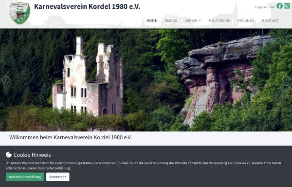 Vorschau von www.kvk1980.de, Karnevals-Verein-Kordel 1980 e.V.