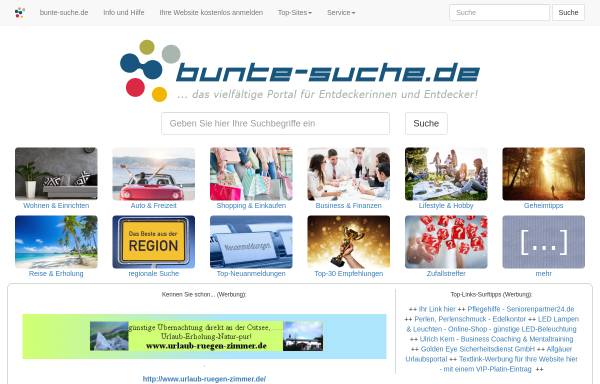 Vorschau von www.bunte-suche.de, Bunte-suche.de