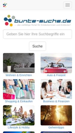 Vorschau der mobilen Webseite www.bunte-suche.de, Bunte-suche.de