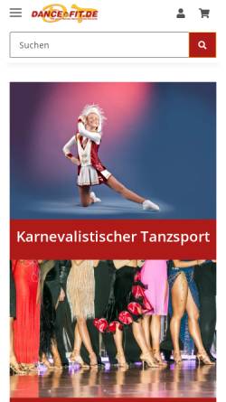 Vorschau der mobilen Webseite www.dance-fit.de, Dance Fit