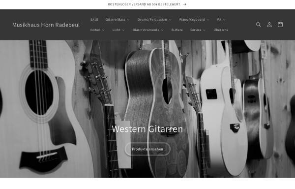 Vorschau von www.musikhaushorn.de, Musikhaus Horn Radebeul