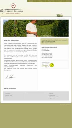 Vorschau der mobilen Webseite weingut-kuhnen.de, Weingut Herbert Kuhnen