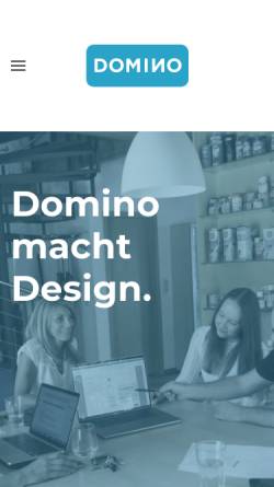 Vorschau der mobilen Webseite www.domino-klick.de, Domino Werbung & Kommunikation GmbH & Co KG