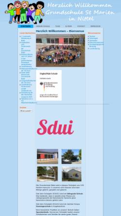 Vorschau der mobilen Webseite www.grundschule-nittel.de, Grundschule Nittel