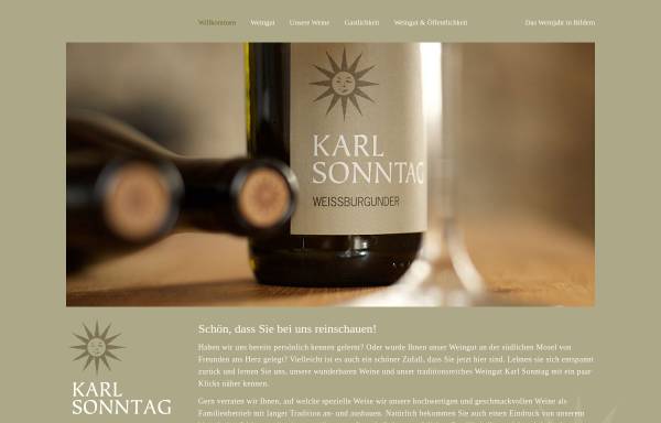 Vorschau von www.weingut-sonntag.de, Weingut Karl Sonntag