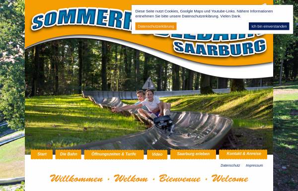 Vorschau von www.sommerrodelbahn-saarburg.de, Sommerrodelbahn Saar-Rodel