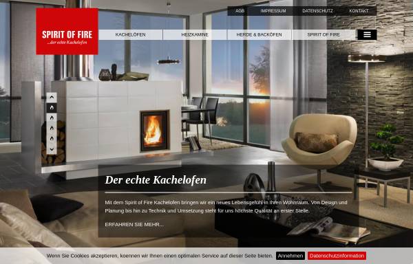 Vorschau von www.spirit-of-fire.com, Scheibelhofer GmbH & Co. KG