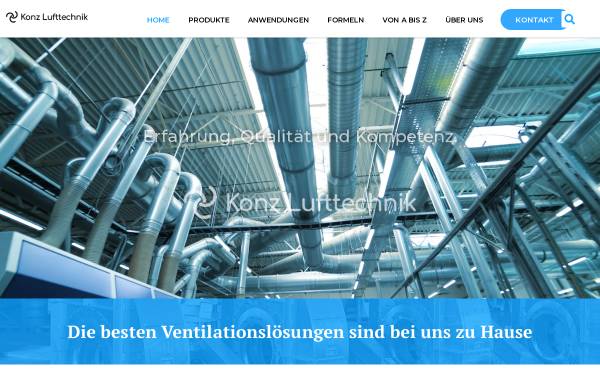 Vorschau von www.konz-ventilatoren.de, Konz-Lufttechnik GmbH