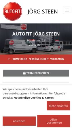 Vorschau der mobilen Webseite www.autotechnik-steen.de, Autotechnik Jörg Steen