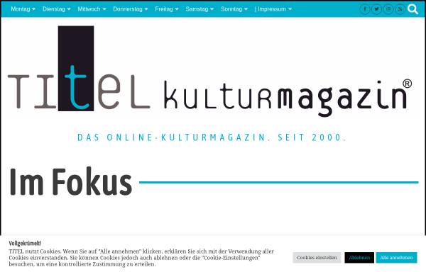 Vorschau von titel-kulturmagazin.net, Titel-Magazin
