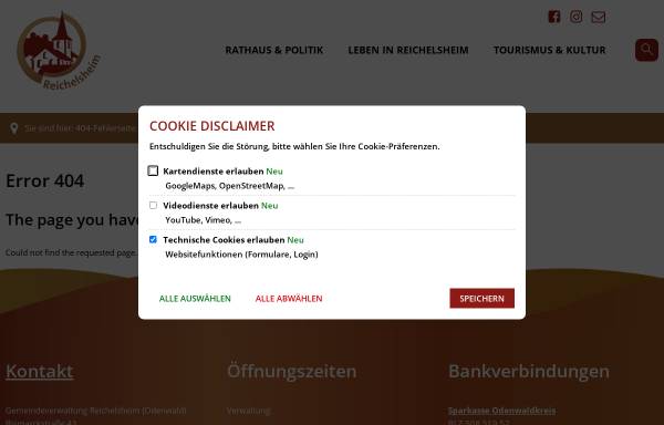 Vorschau von www.maerchentage.de, Reichelsheimer Mächen- und Sagentage