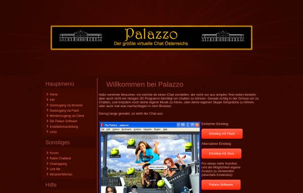 Vorschau von www.palazzo-chat.at, Palazzo