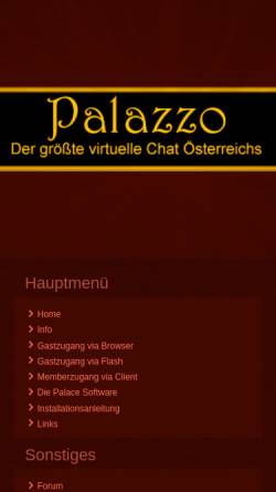 Vorschau der mobilen Webseite www.palazzo-chat.at, Palazzo