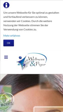 Vorschau der mobilen Webseite www.wellnessundfigur.de, Wellness und Figur GmbH & Co KG