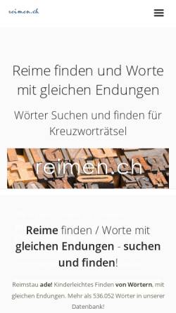 Vorschau der mobilen Webseite www.reimen.ch, Reimen.ch