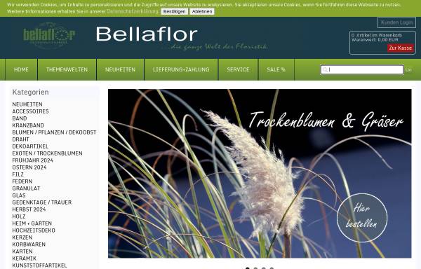 Vorschau von www.bellaflor.com, Bellaflor Handel & Service GmbH