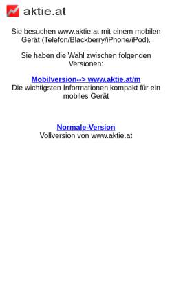 Vorschau der mobilen Webseite aktien-portal.at, Aktien-Portal.at