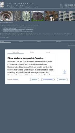 Vorschau der mobilen Webseite hendrikschierholz.de, Schierholz und Partner