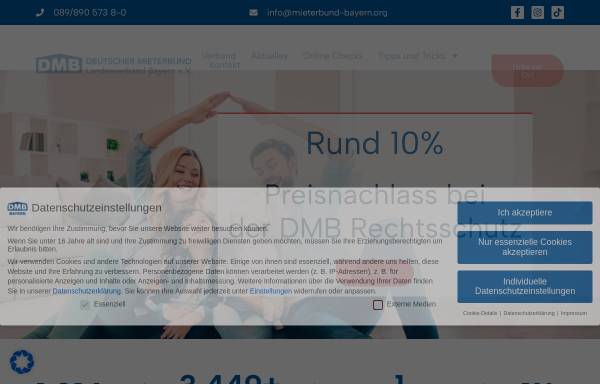 Vorschau von www.mieterbund-landesverband-bayern.de, Deutscher Mieterbund Landesverband Bayern e.V.