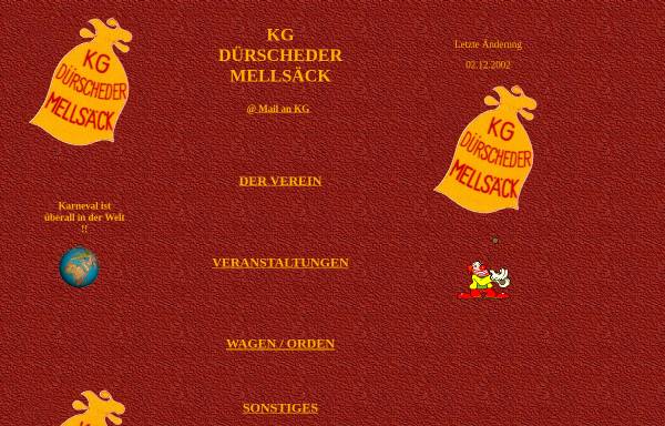 Vorschau von www.kg-duerscheid.de, Karnevalsgesellschaft Dürscheder Mellsäck