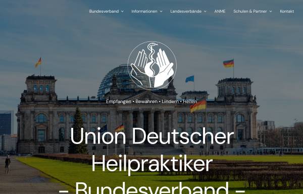 Vorschau von www.udh-bundesverband.de, Union Deutscher Heilpraktiker