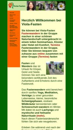 Vorschau der mobilen Webseite www.viola-fasten.de, Viola Fasten