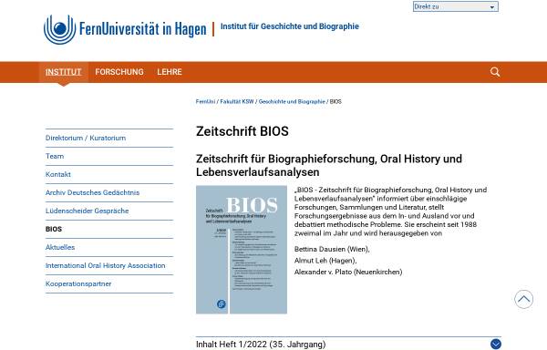 Vorschau von www.fernuni-hagen.de, BIOS