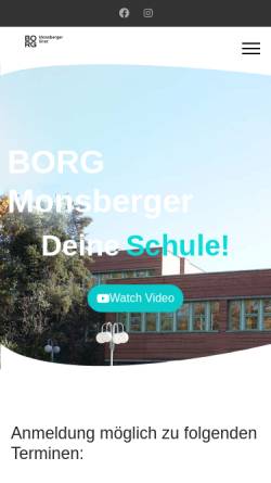 Vorschau der mobilen Webseite borg1.at, Landesturnverband Steiermark