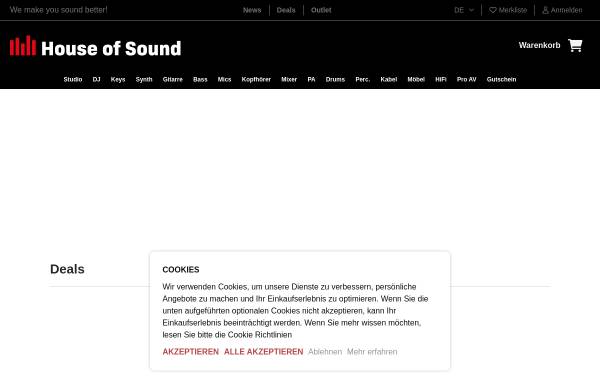 Vorschau von www.houseofsound.ch, House of Sound, Demirel & Isenring