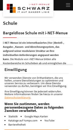 Vorschau der mobilen Webseite www.i-net-schule.de, Schwarz Computer Systeme GmbH