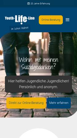 Vorschau der mobilen Webseite www.youth-life-line.de, Youth Life Line